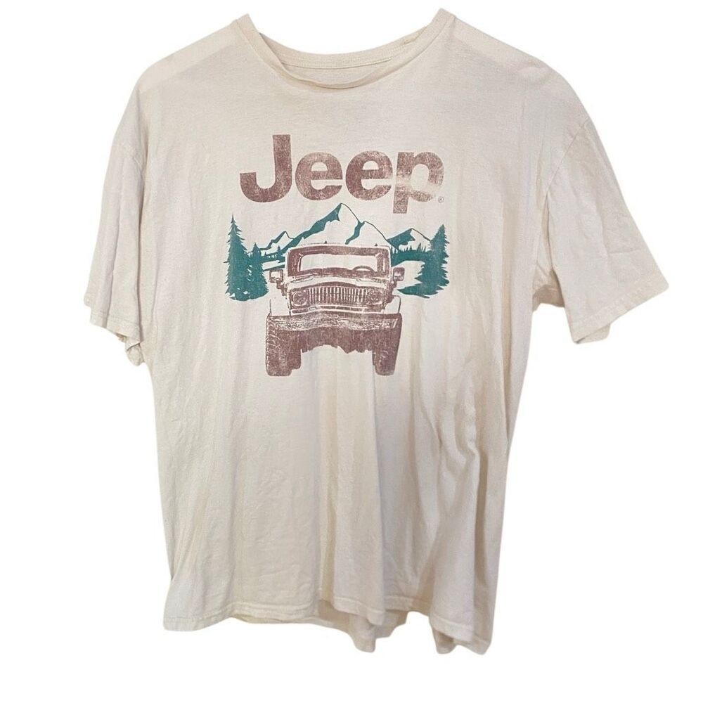 Jeep Spirit 1941 short sleeve graphic tshirt distressed large
